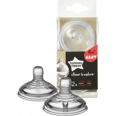 TOMMEE TIPPEE Closer to nature teat of silicone for thick porridges and other products + 6 months. (2 pcs.)