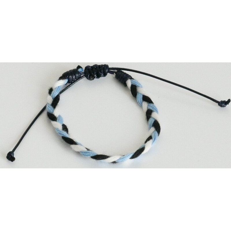 K:s Me Bracelet - Blue and white braid