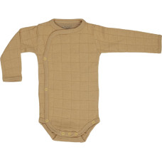 LODGER Romper Solid cotton long-sleeved bodykit, 68 RS 076 Honey size