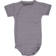 LODGER Romper Solid Cotton bodykit with short sleeves, size 74 RFS 078 Donkey