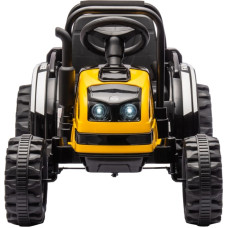 Milly Mally battery-powered vehicle – tractor with trailer Farmer Yellow