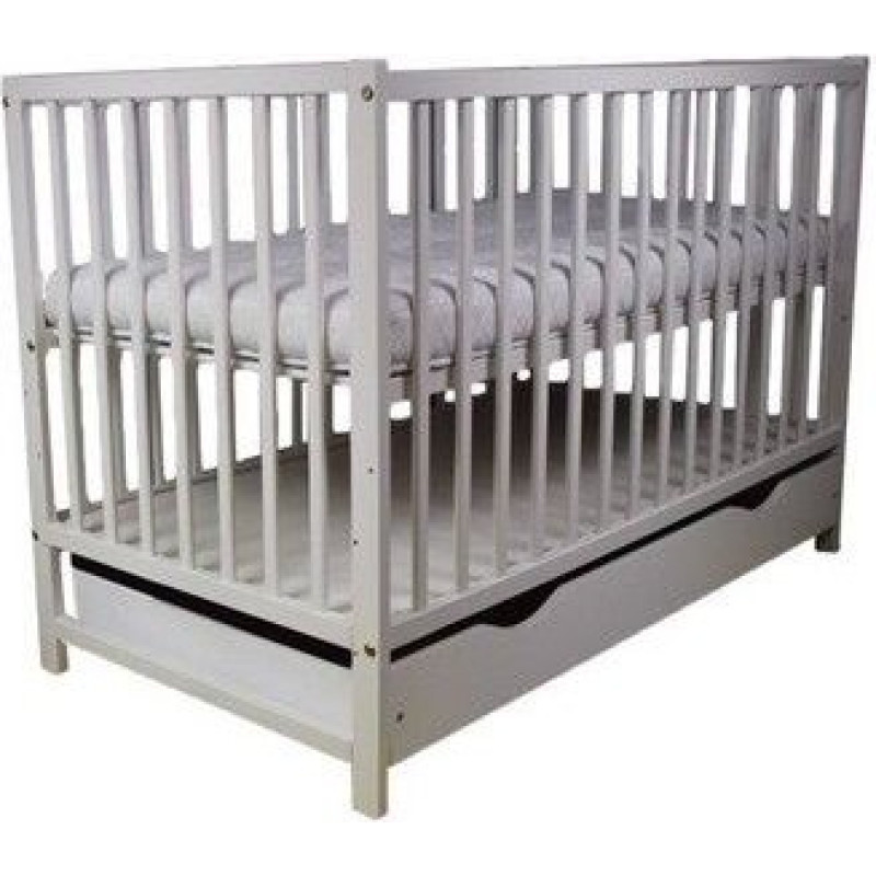 Bobas Bob cot with drawer MAGDA gray 120x60