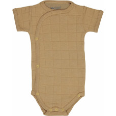 LODGER Romper Solid Cotton bodykit with short sleeves, size 74 RFS 076 Honey