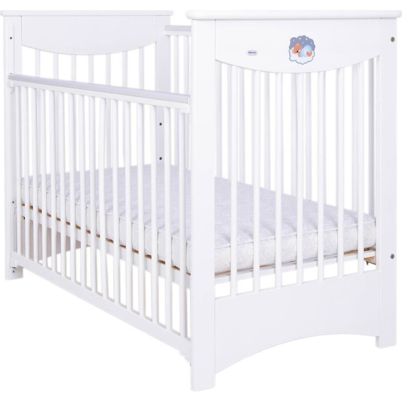 Drewex Cot - LAURA 2 - drop side -  WHITE