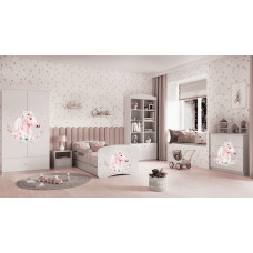 KOCOT KIDS Bed babydreams white horse without drawer with mattress 160/80