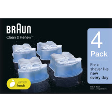 Braun replaceable cartridges with cleaning liquid for shavers Clean&Renew - CCR3+1