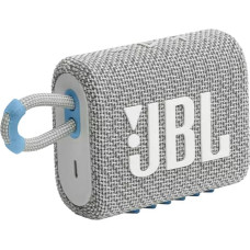 JBL ūdensizturīga portatīvā skanda JBL Go 3 ECO, balta - JBLGO3ECOWHT