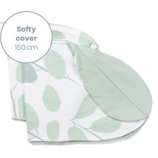 Doomoo Softy Cover Leaves Aqua Green