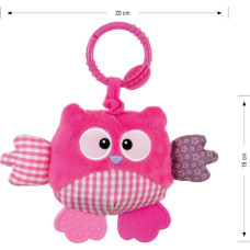 Milly Mally Plush hanging toy - Cutie owl - 2881 PINK