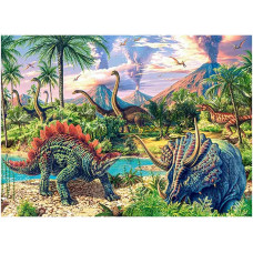 CASTORLAND Puzzle 120el. Dinosuar Volcanos - Dinozauri pie vulkāniem