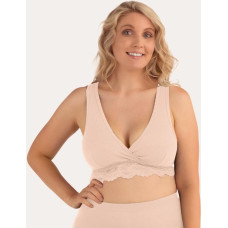 Organic Crossover Nursing Bra Honey L