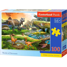 CASTORLAND Puzzle 100el. Dinozauru pasaule