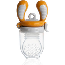 Kidsme Food Feeder bērna ēdināšanas ierīce cietiem produktiem (liels), Amber, no 6 mēn. - 160337AM