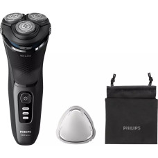 Philips Shaver Series 3000, Wet& Dry skuveklis (lādējams), melns - S3244/12