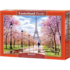 CASTORLAND Puzzle 1000 elementu Romantiska pastaiga Parīzē 68x47cm