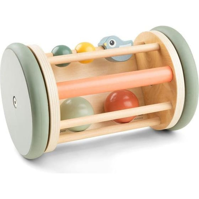 Done By Deer wooden toy Rolling activity mirror Birdee