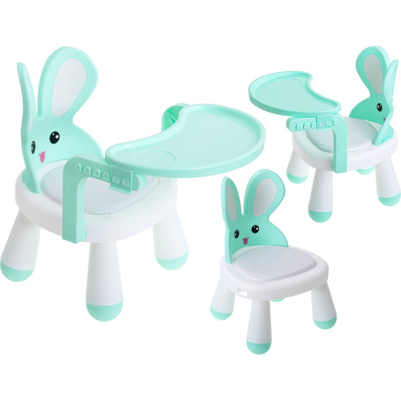 Feeding and play chair, mint