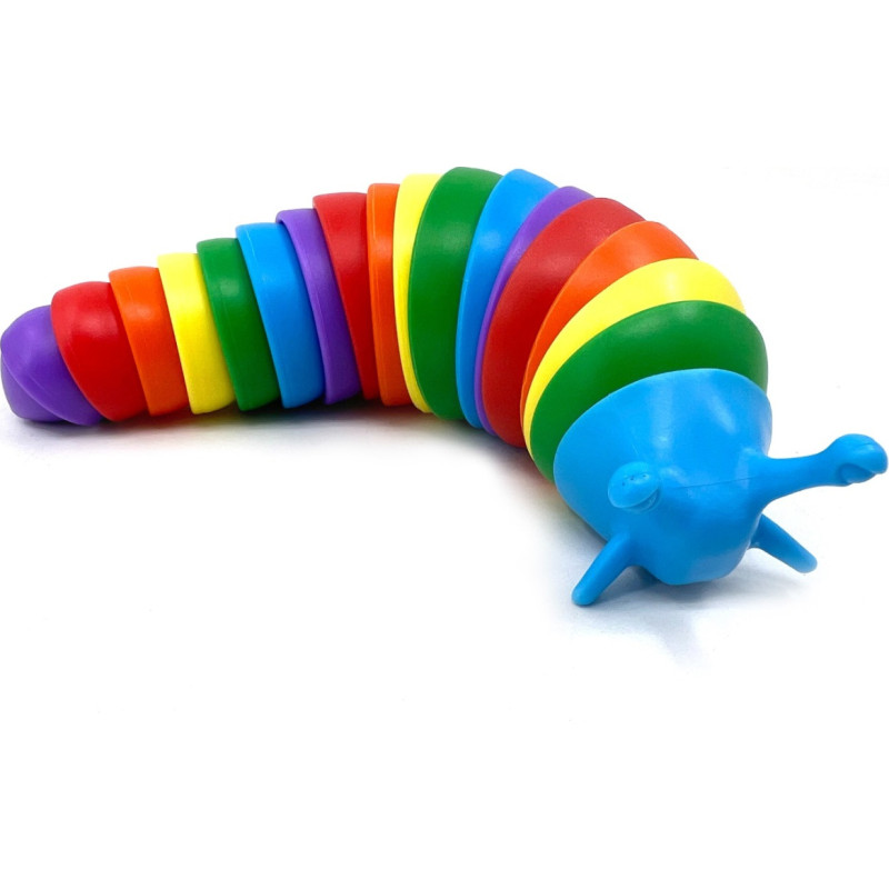 GERARDOS TOYS flexible rainbow colored slug 57889