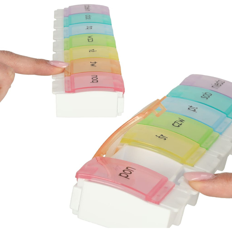 Weekly pill organizer – 7 compartments