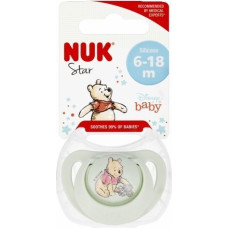 NUK 0703 SILICONE pacifier STAR WINNIE 6-18 2PCS/BOX 536900, 736939