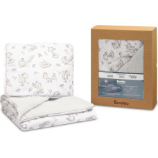 Sensillo COTTON-MUSLIN SET PACK. FOREST FOXES GRAY