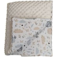 Duet Baby Blanket - 664- with filling - MINKY / COTTON  - size 75x90 - ECRU