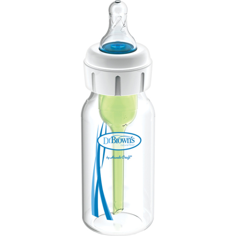 Dr.browns SB417-MED 4 oz/120 ml Options+ Bottle Retail-Pack with Infant-Paced Feeding Valve + Level 1 Nipple + Extra Valve