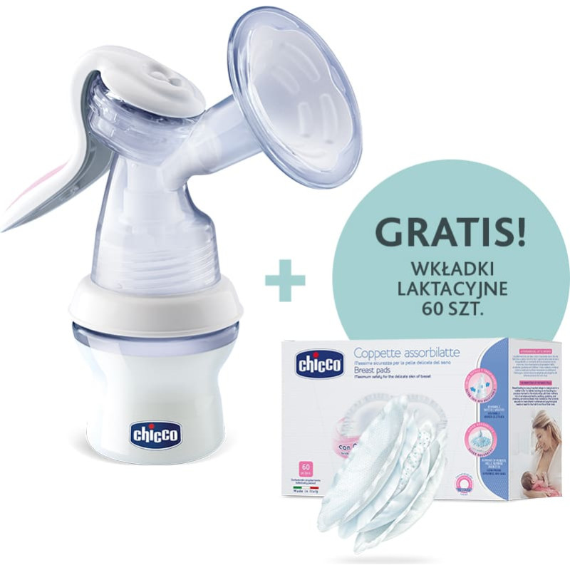 Chicco 069156 MANUAL NF breast pump, + breast pads 60 pcs