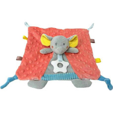 Tulilo Toy Blanket - 93812 - MILUŚ - ELEPHANT- BEACH / GREY- size 25 cm