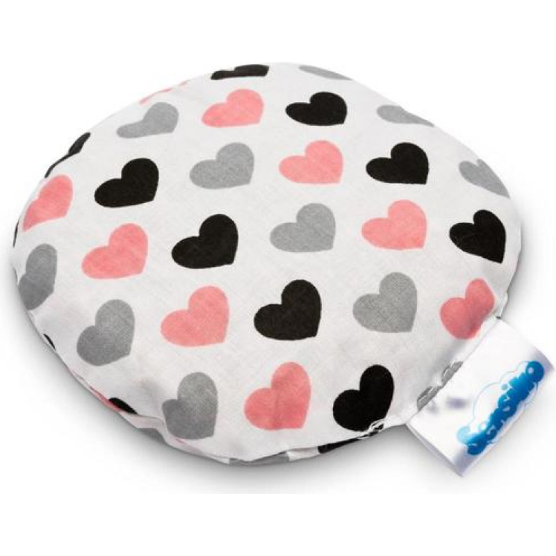 Sensillo HOT WATER BOTTLE With Cherry Stones – hearts grey-pink