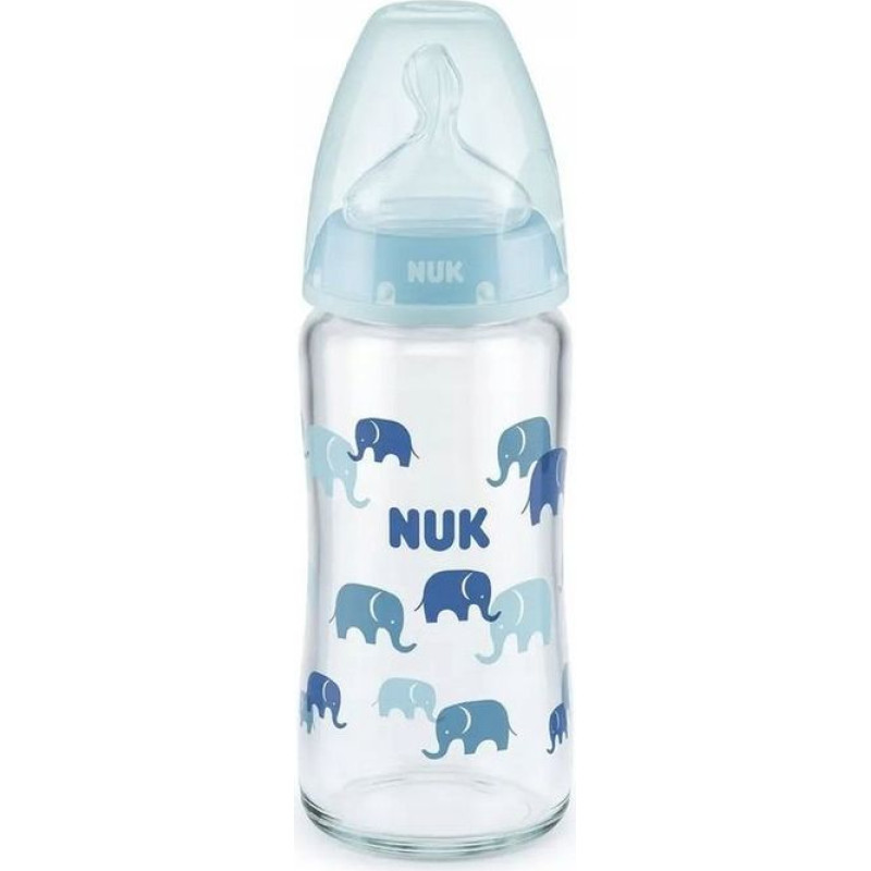 NUK 1410 GLASS BOTTLE 240 TEMPERATURE INDICATOR 0-6 527905, 745121 TURQUOISE