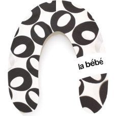 La Bebe ™ Rich Maternity Pillow Art.85499 Black/Silver pakaviņš mazuļa barošana, gulēšanai, pakaviņš grūtniecēm 30x104 cm