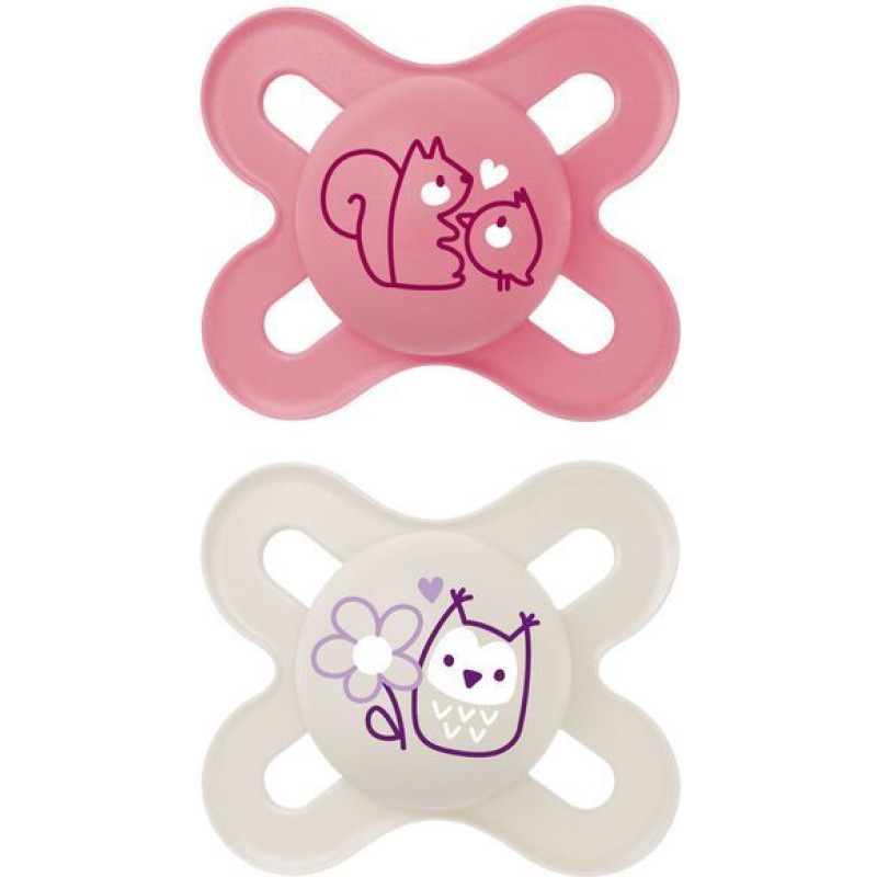 Mam Baby 0608 ORIGINAL START pacifier 0-2 PLANET LOVE GIRL