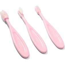 Babyono 550/01 TOOTHBRUSH SET FOR BABIES AND CHILDREN PINK BabyOno