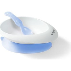 Babyono 1077/04 Suction bowl with spoon blue