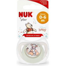 NUK 730905 STAR SILICONE PACIFIER 0-6 1PC/BOX