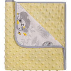 Duet Baby Blanket - 625 - MINKY/COTTON- size 80x90 - YELLOW