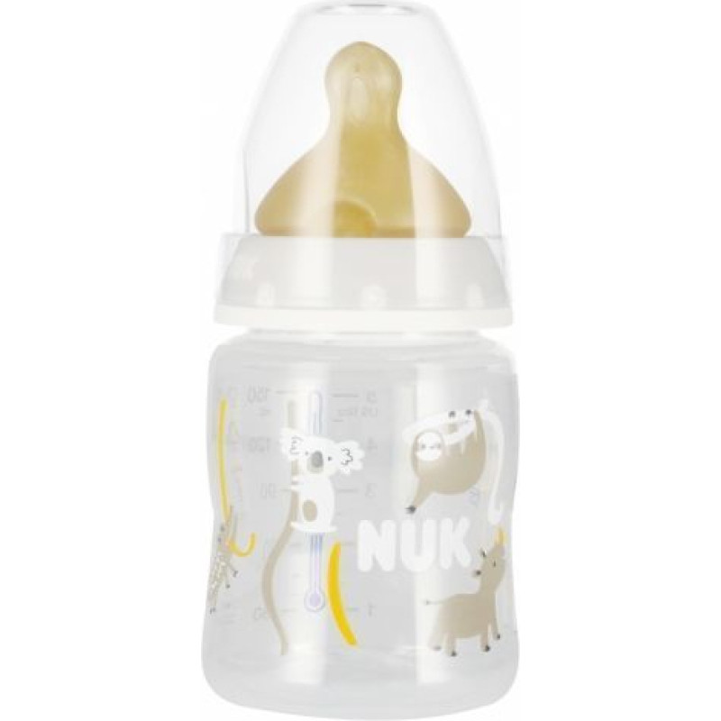 NUK 2608 BOTTLE 150ML TEMPERATURE INDICATOR LATEX TEAT 0-6 527885, 743876