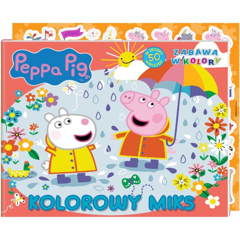 KSIĄŻECZKA ŚWINKA PEPPA KOLOROWY MIKS