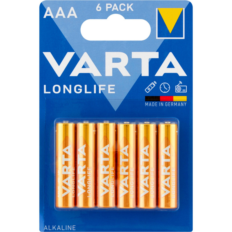 BATERIE VARTA LONGLIFE LR03 (AAA) 6 SZT