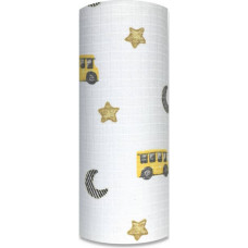 Ega Kids Diaper - 14275 - TETRA PRINT - EGA - BUS - YELLOW  - size 70x80 cm