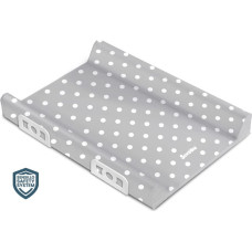 Sensillo Stiffened Changing Pad with Safety System–  PATTERNS DOTS GREY 70 cm