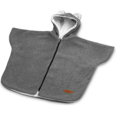 Sensillo CAR SEAT PONCHO GREY MELANGE / WHITE