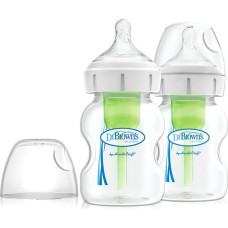 Dr.browns WB52600 5 oz/150 ml PP Wide-Neck Options+ Bottle, 2-Pack