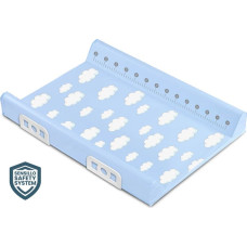 Sensillo Stiffened Changing Pad with Safety System 70 CM – CLOUDS BLUE