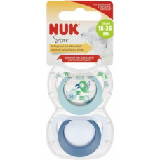 NUK 1902 Silicone soother STAR BIRD 18-36 2PCS/PUD 541400,177178