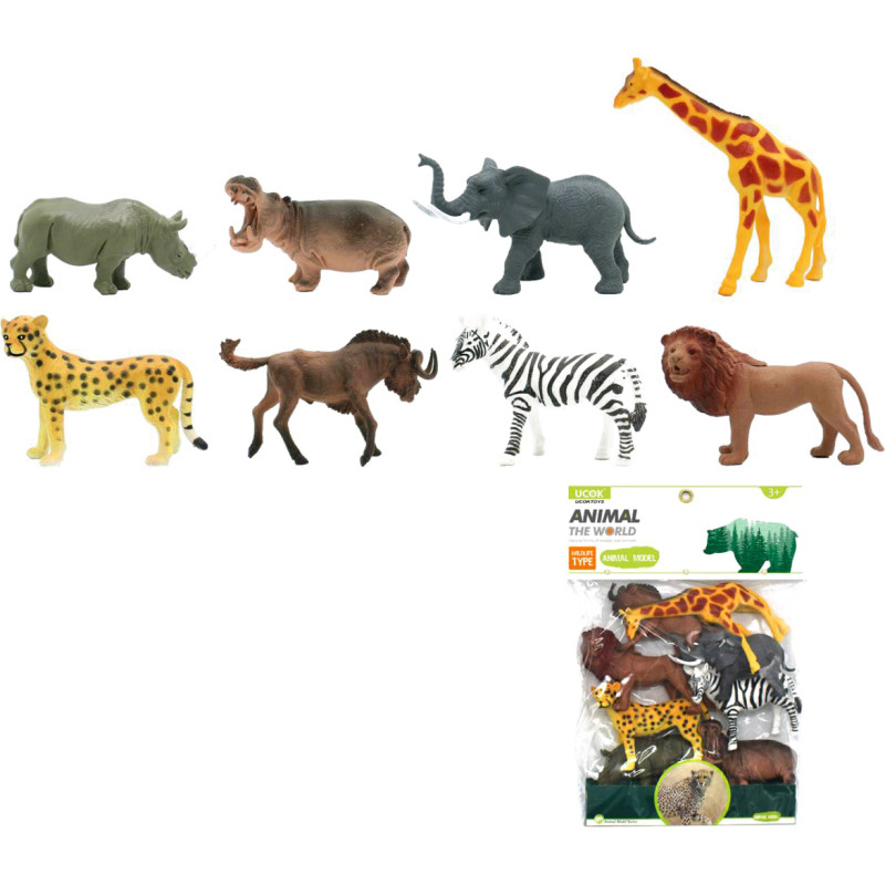 ANIMALS ZOO 8 PIECES