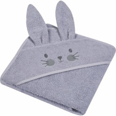 Duet Baby Bathing cover - 328 - TERRY - ANIMALS II - BUNNY - size 100x100 - GREY