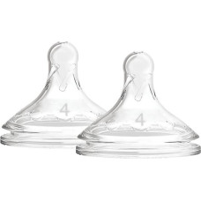 Dr.browns WN4201 Level 4 Wide-Neck Silicone Options+ Nipple, 2-Pack