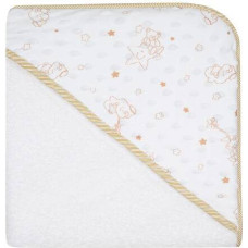 Duet Baby Bathing cover - 650 - TERRY - MINKY - size 80x80 - WHITE